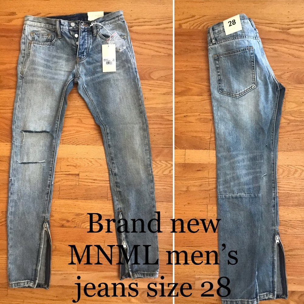 Brand New MNML Men's Jeans Sz 28
